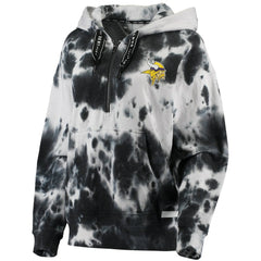 DKNY Sport Women's Dakota Oversized Tie-Dye Half-Zip Hoodie - Minnesota Vikings