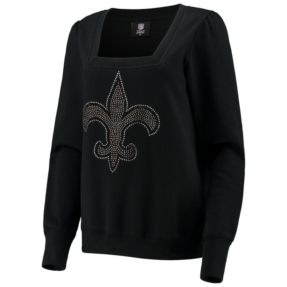 Cuce Women's Winners Square Neck Pullover Sweatshirt - New Orleans Saints