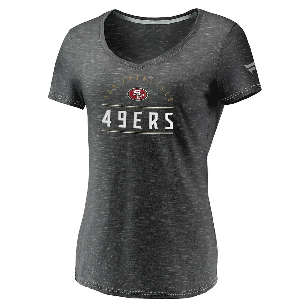 Women's League Leader Space Dye V-Neck T-Shirt - San Francisco 49ers