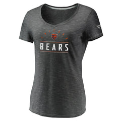Women's League Leader Space Dye V-Neck T-Shirt - Chicago Bears