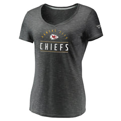 Women's League Leader Space Dye V-Neck T-Shirt - Kansas City Chiefs