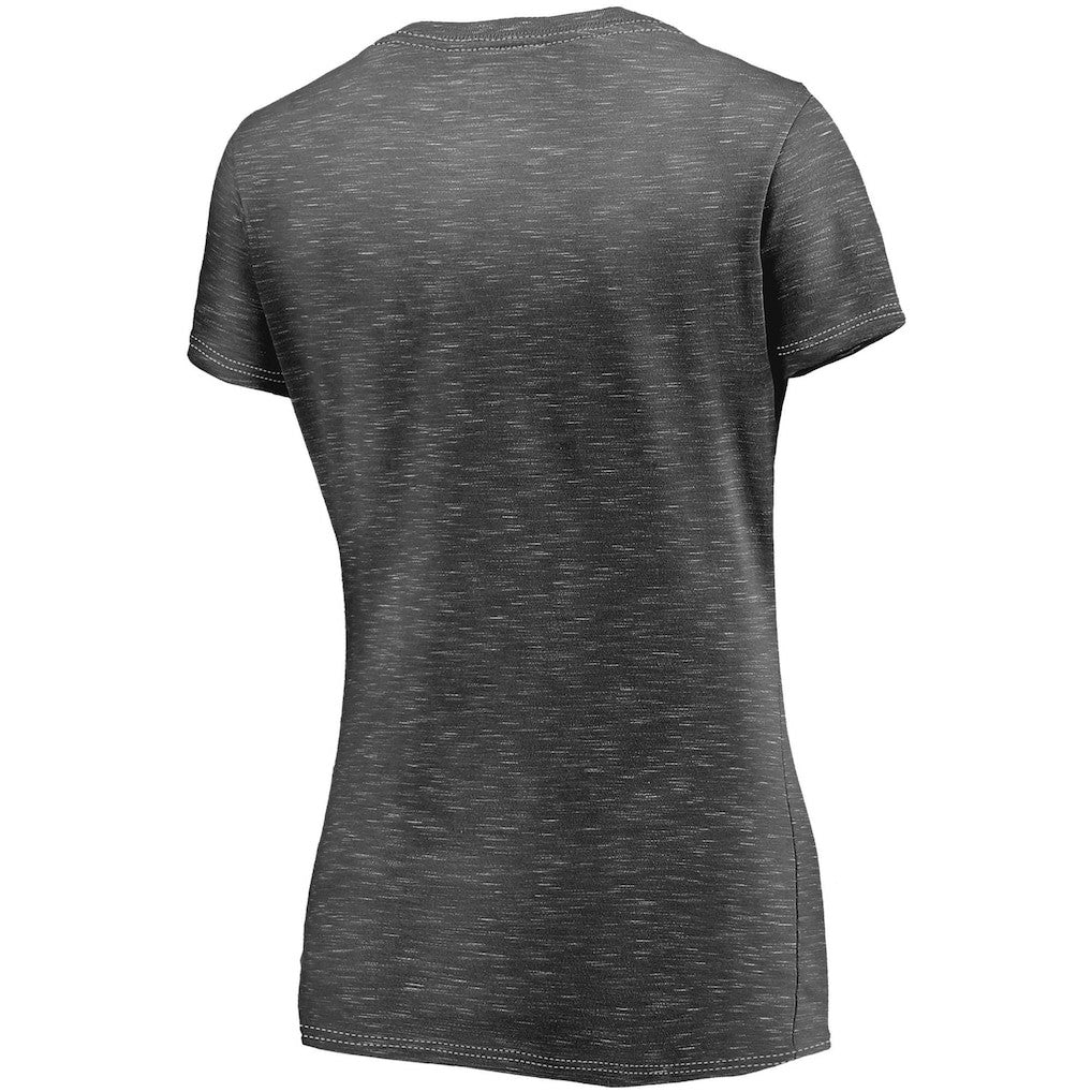 Women's League Leader Space Dye V-Neck T-Shirt - Pittsburgh Steelers