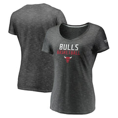NBA Chicago Bulls Women's Double-Fade Space-Dye V-Neck T-Shirt sale