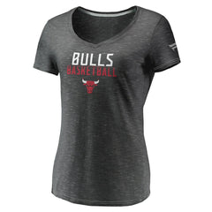 NBA Chicago Bulls Women's Double-Fade Space-Dye V-Neck T-Shirt sale