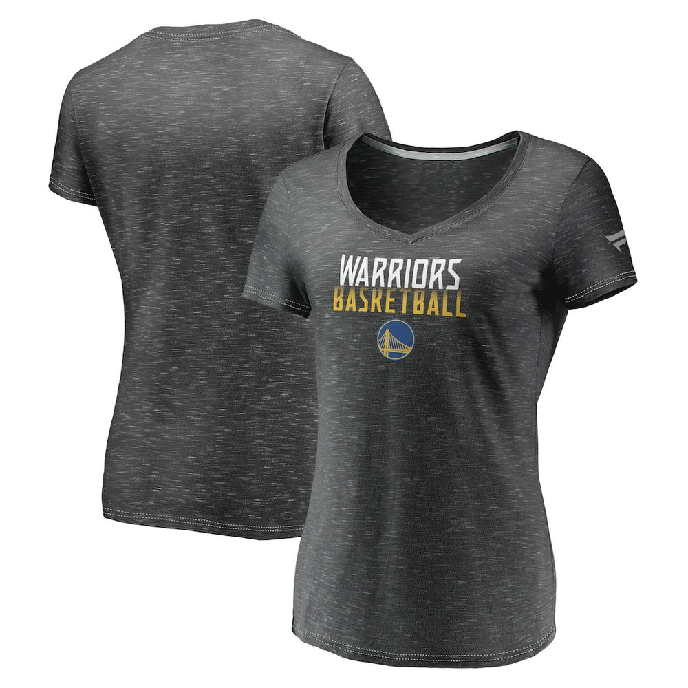 NBA Golden State Warriors Women's Double-Fade Space-Dye V-Neck T-Shirt sale