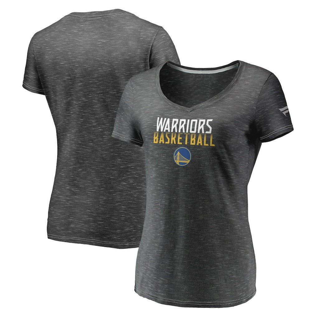NBA Golden State Warriors Women's Double-Fade Space-Dye V-Neck T-Shirt sale