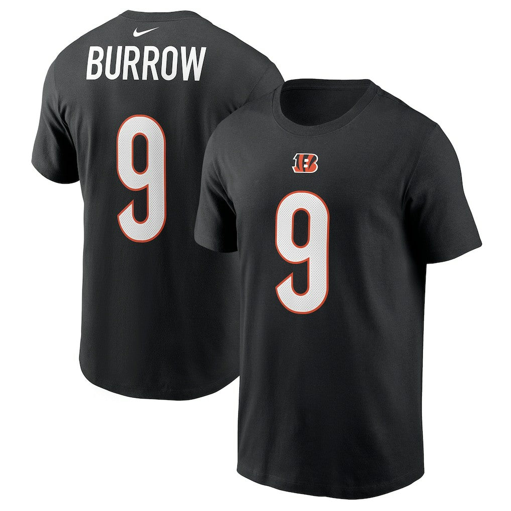 Joe Burrow  Player Name & Number T-Shirt - Cincinnati Bengals