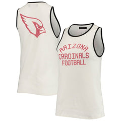 Junk Food Women's Throwback Pop Binding Scoop Neck Tank Top - Arizona Cardinals
