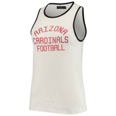 Junk Food Women's Throwback Pop Binding Scoop Neck Tank Top - Arizona Cardinals
