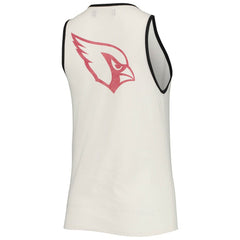 Junk Food Women's Throwback Pop Binding Scoop Neck Tank Top - Arizona Cardinals