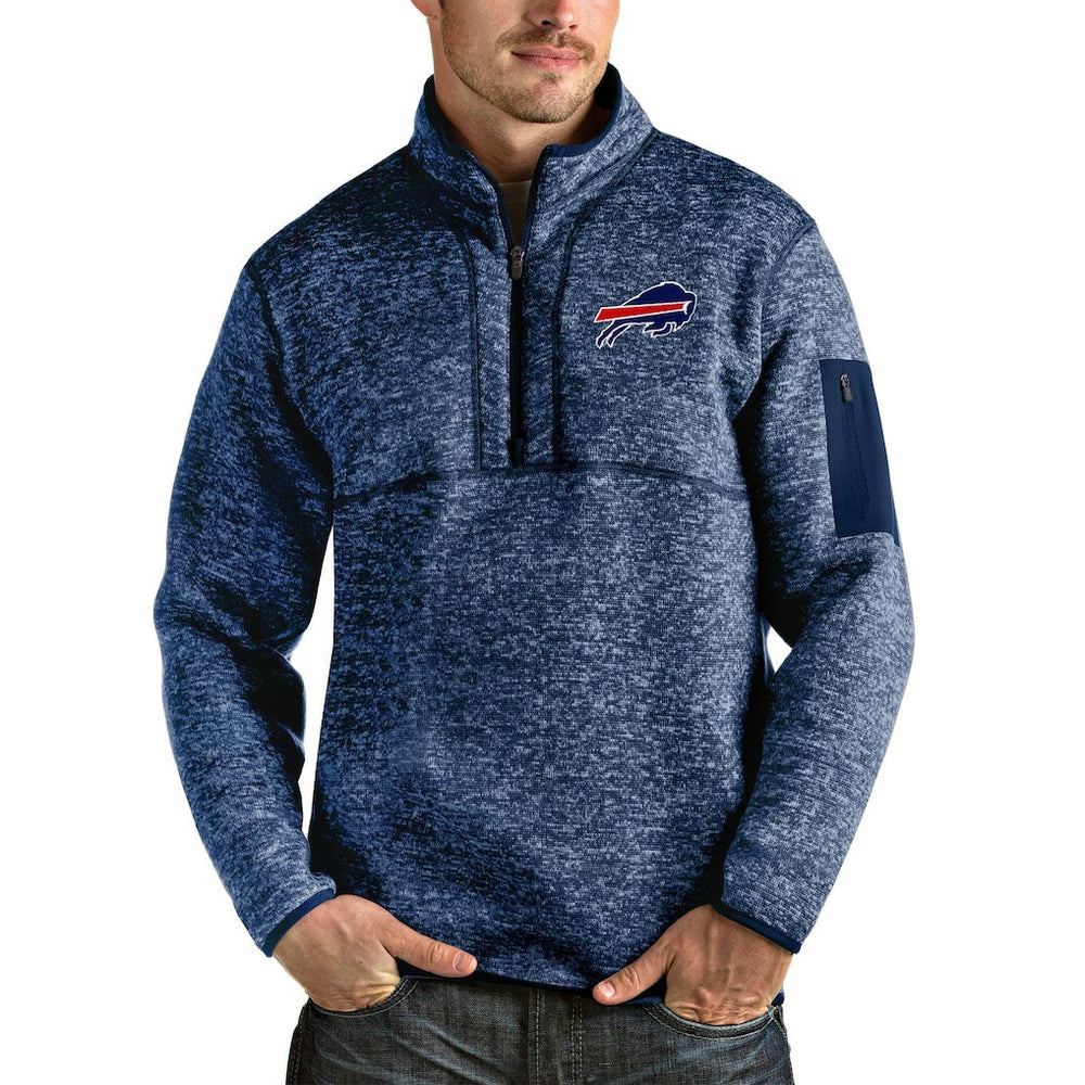 Antigua Fortune Quarter-Zip Pullover Jacket - Buffalo Bills