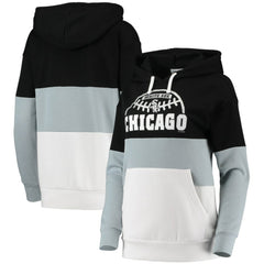 MLB Chicago White Sox G-III Sports by Carl Banks Women's Block and Tackle Colorblock Pullover Hoodie