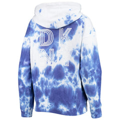 MLB Chicago Cubs DKNY Sport Women's Dakota Tie-Dye Half-Zip Hoodie