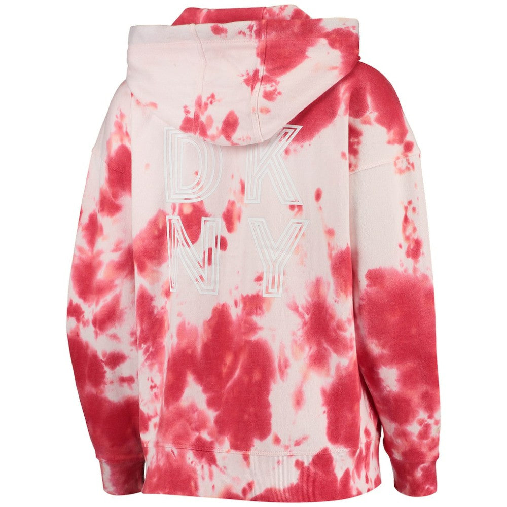 MLB Washington Nationals DKNY Sport Women's Dakota Tie-Dye Half-Zip Hoodie
