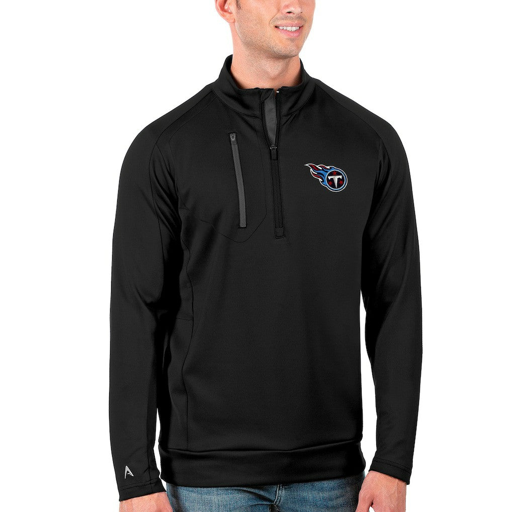 Antigua Generation Quarter-Zip Pullover Jacket - Tennessee Titans