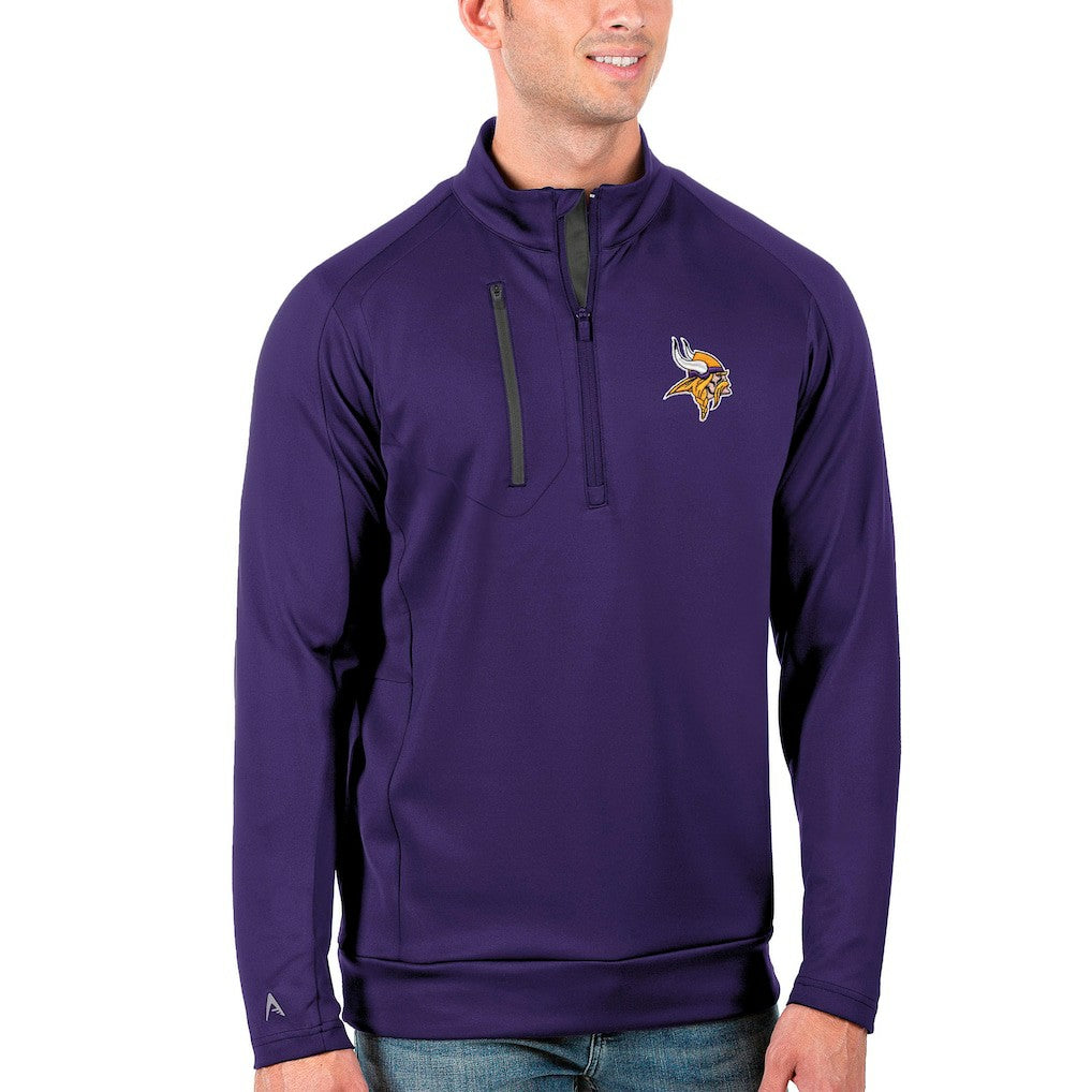 Antigua Generation Quarter-Zip Pullover Jacket - Minnesota Vikings