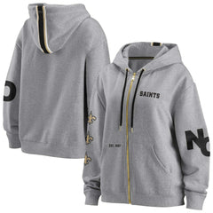 WEAR by Erin Andrews Women's Full-Zip Hoodie - New Orleans Saints