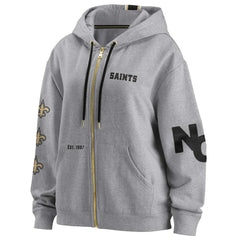 WEAR by Erin Andrews Women's Full-Zip Hoodie - New Orleans Saints