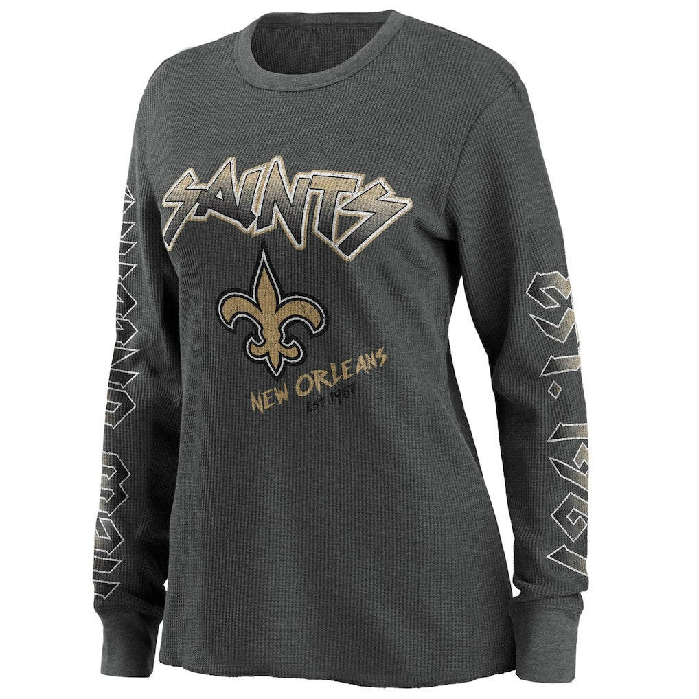 WEAR by Erin Andrews Women's Long Sleeve Thermal T-Shirt - New Orleans Saints