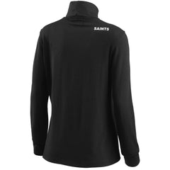 WEAR by Erin Andrews Women's Long Sleeve Tri-Blend Turtleneck T-Shirt - New Orleans Saints