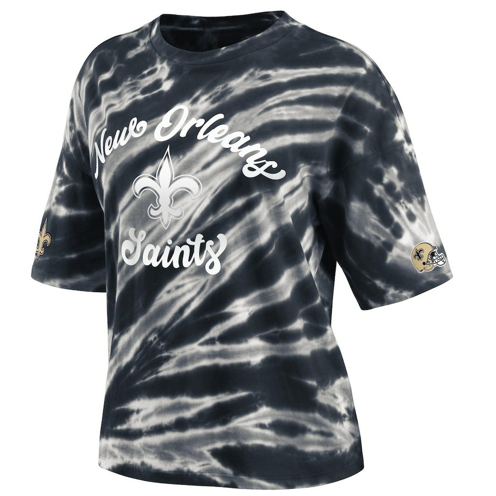 WEAR by Erin Andrews Women's Tie-Dye T-Shirt - New Orleans Saints