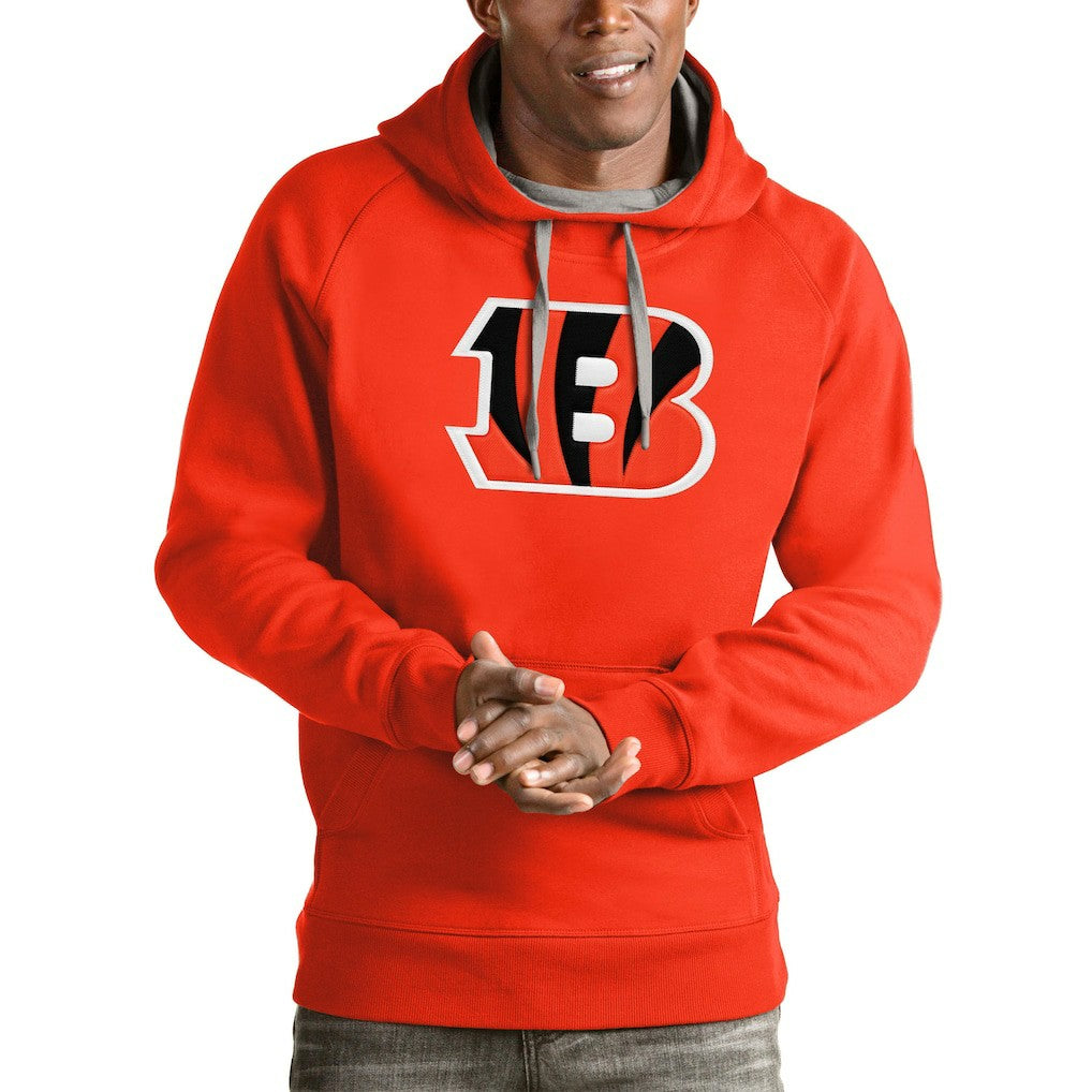 Antigua Logo Victory Pullover Hoodie - Cincinnati Bengals
