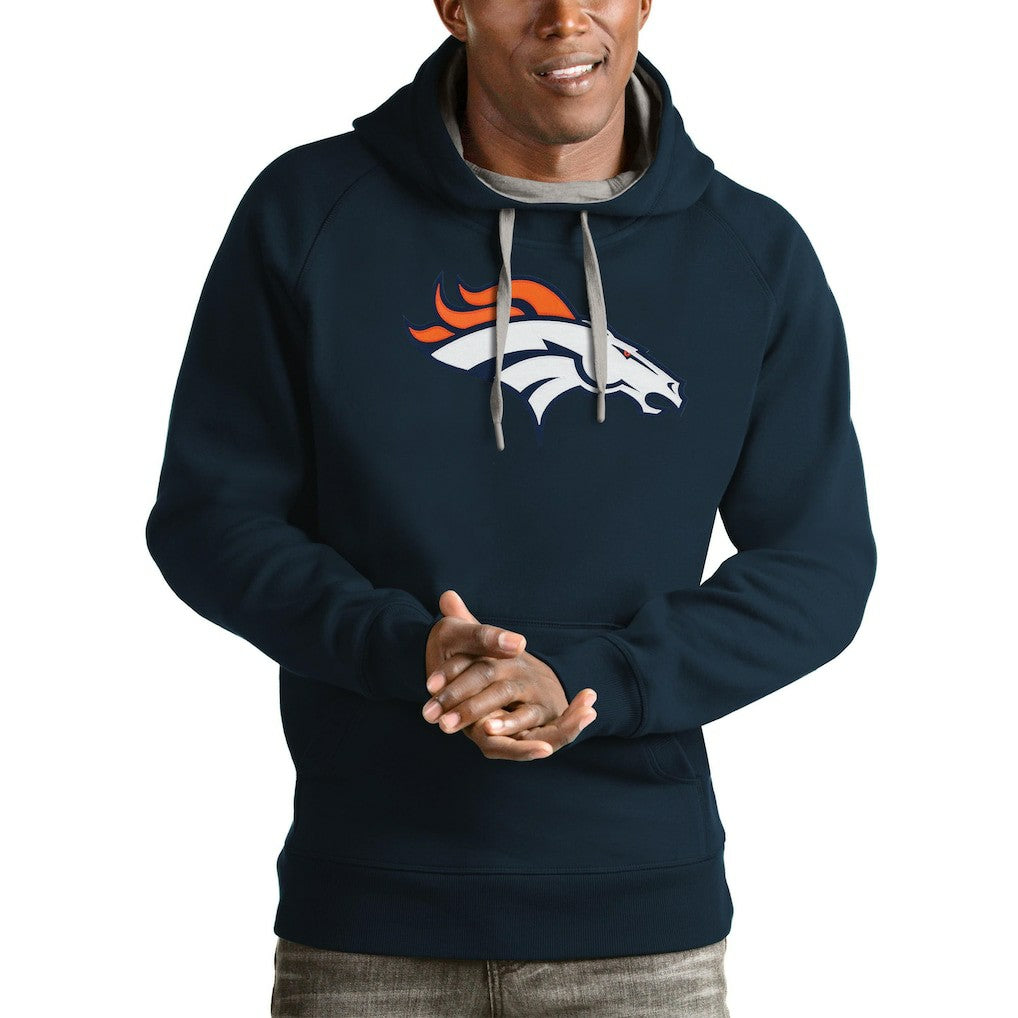 Antigua Victory Pullover Hoodie - Denver Broncos
