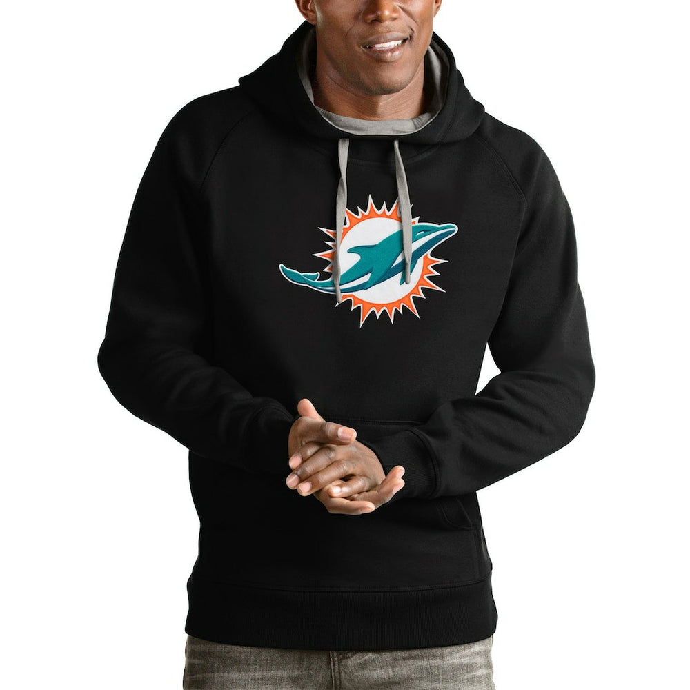 Antigua Victory Pullover Hoodie - Miami Dolphins