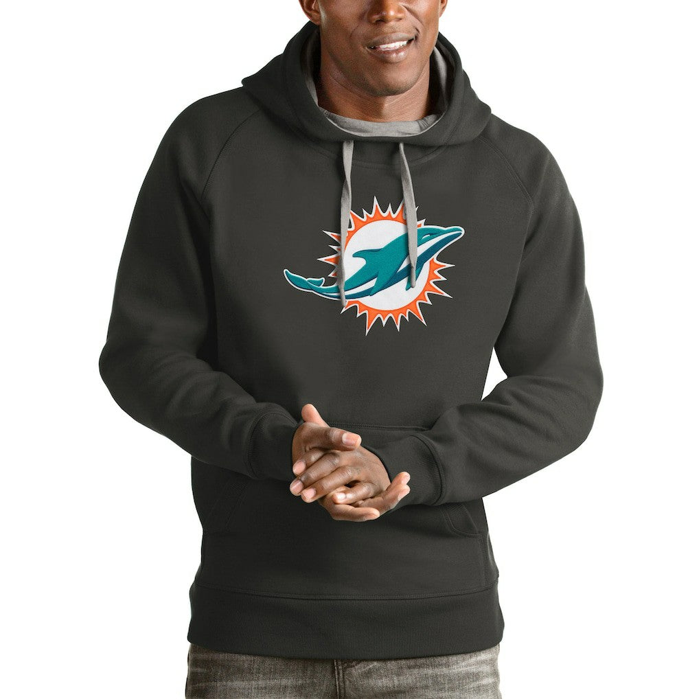 Antigua Victory Pullover Hoodie - Miami Dolphins