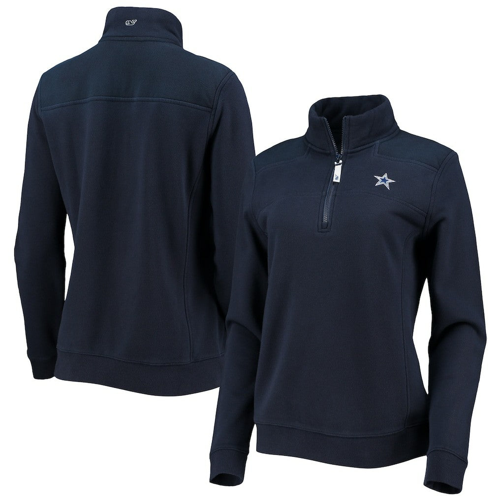 Vineyard Vines Women's Shep Shirt Quarter-Zip Sweatshirt - Dallas Cowboys