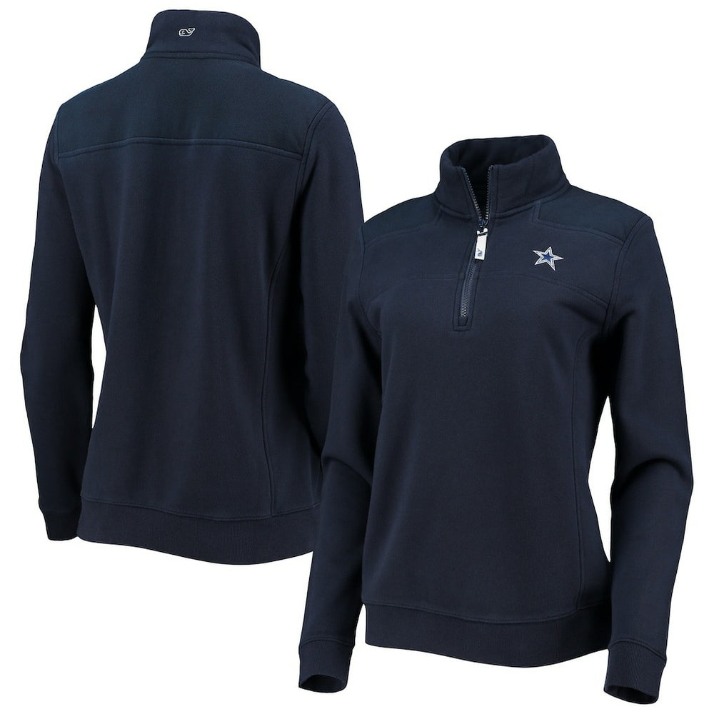 Vineyard Vines Women's Shep Shirt Quarter-Zip Sweatshirt - Dallas Cowboys