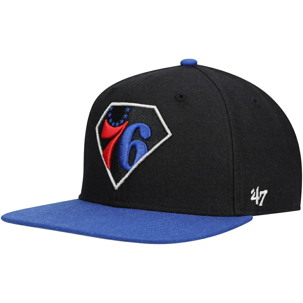 NBA Philadelphia 76ers '47 75th Anniversary Carat Captain Snapback Hat
