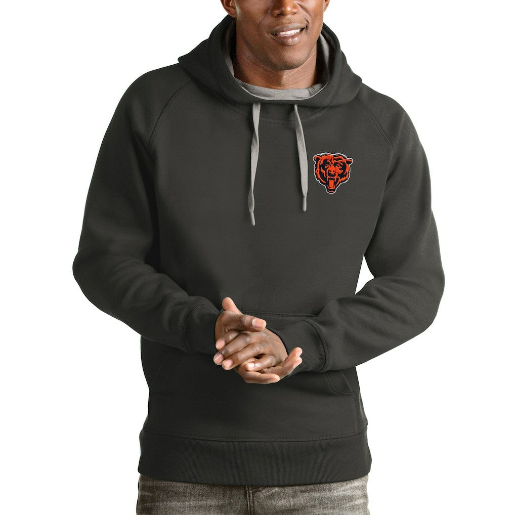 Antigua Logo Victory Pullover Hoodie - Chicago Bears