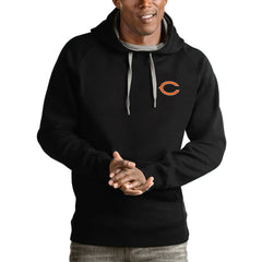Antigua Logo Victory Pullover Hoodie - Chicago Bears