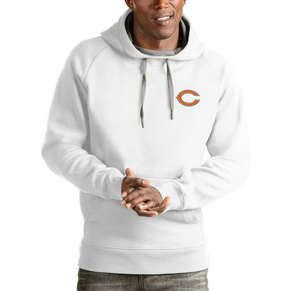 Antigua Logo Victory Pullover Hoodie - Chicago Bears