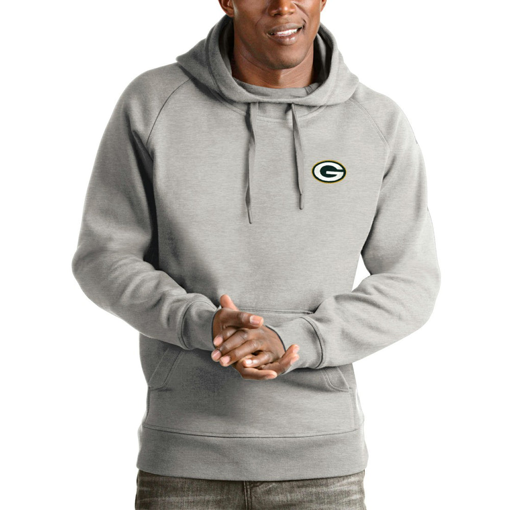 Antigua Logo Victory Pullover Hoodie - Green Bay Packers