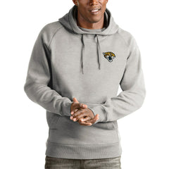 Antigua Logo Victory Pullover Hoodie - Jacksonville Jaguars