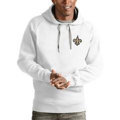 Antigua Logo Victory Pullover Hoodie - New Orleans Saints