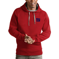 Antigua Logo Victory Pullover Hoodie - New York Giants