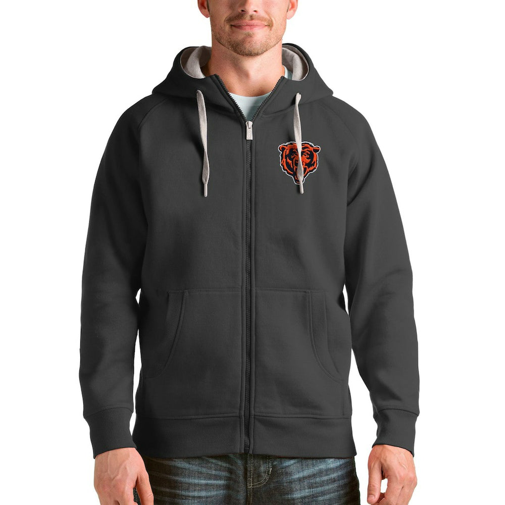 Antigua Victory Full-Zip Hoodie - Chicago Bears