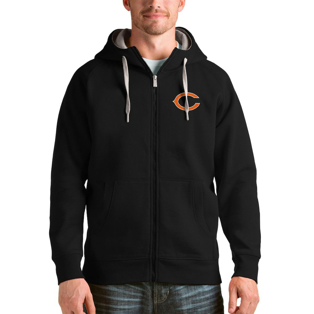 Antigua Victory Full-Zip Hoodie - Chicago Bears