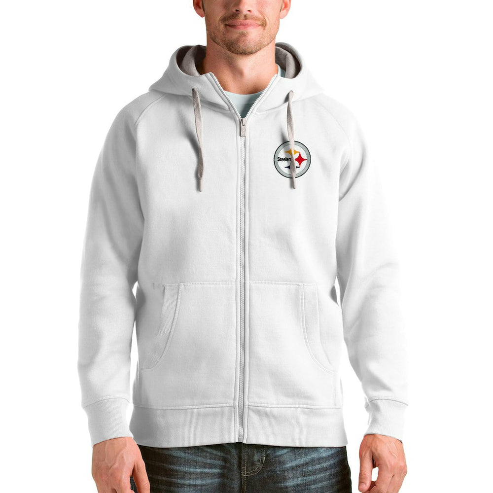 Antigua Victory Full-Zip Hoodie - Pittsburgh Steelers