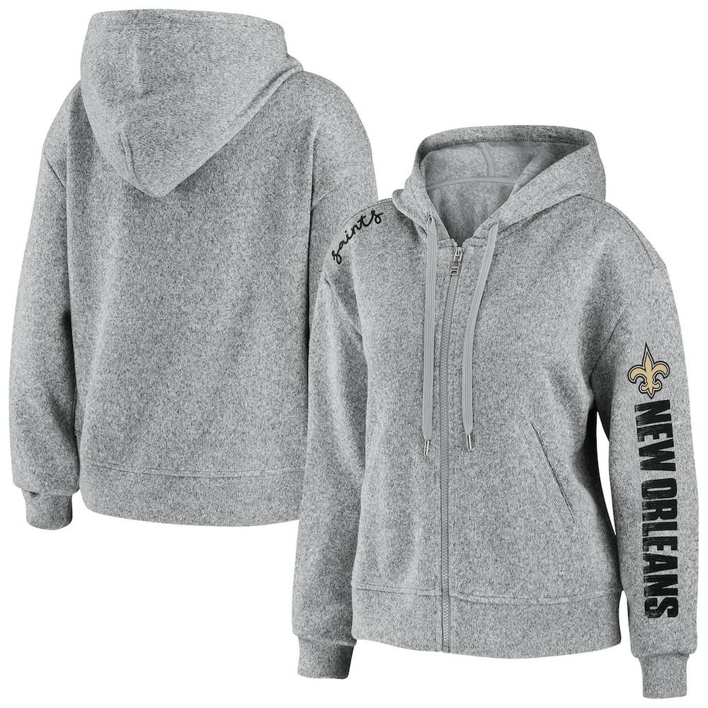 WEAR by Erin Andrews Women's Full-Zip Hoodie - New Orleans Saints