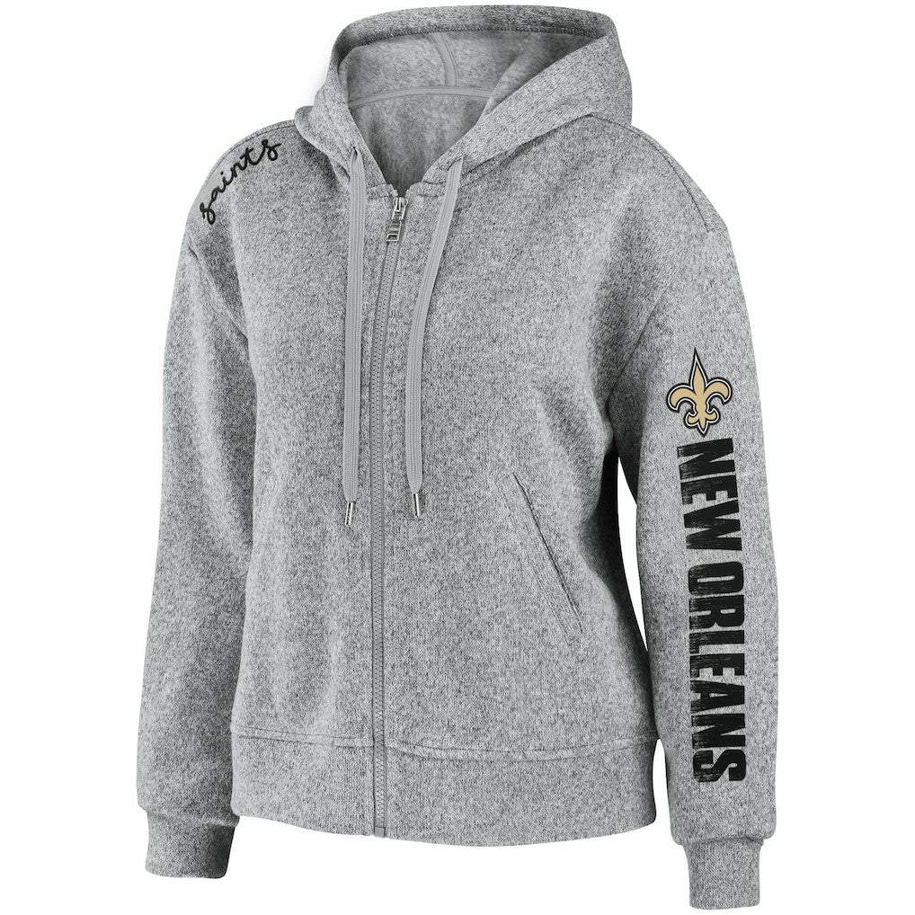 WEAR by Erin Andrews Women's Full-Zip Hoodie - New Orleans Saints
