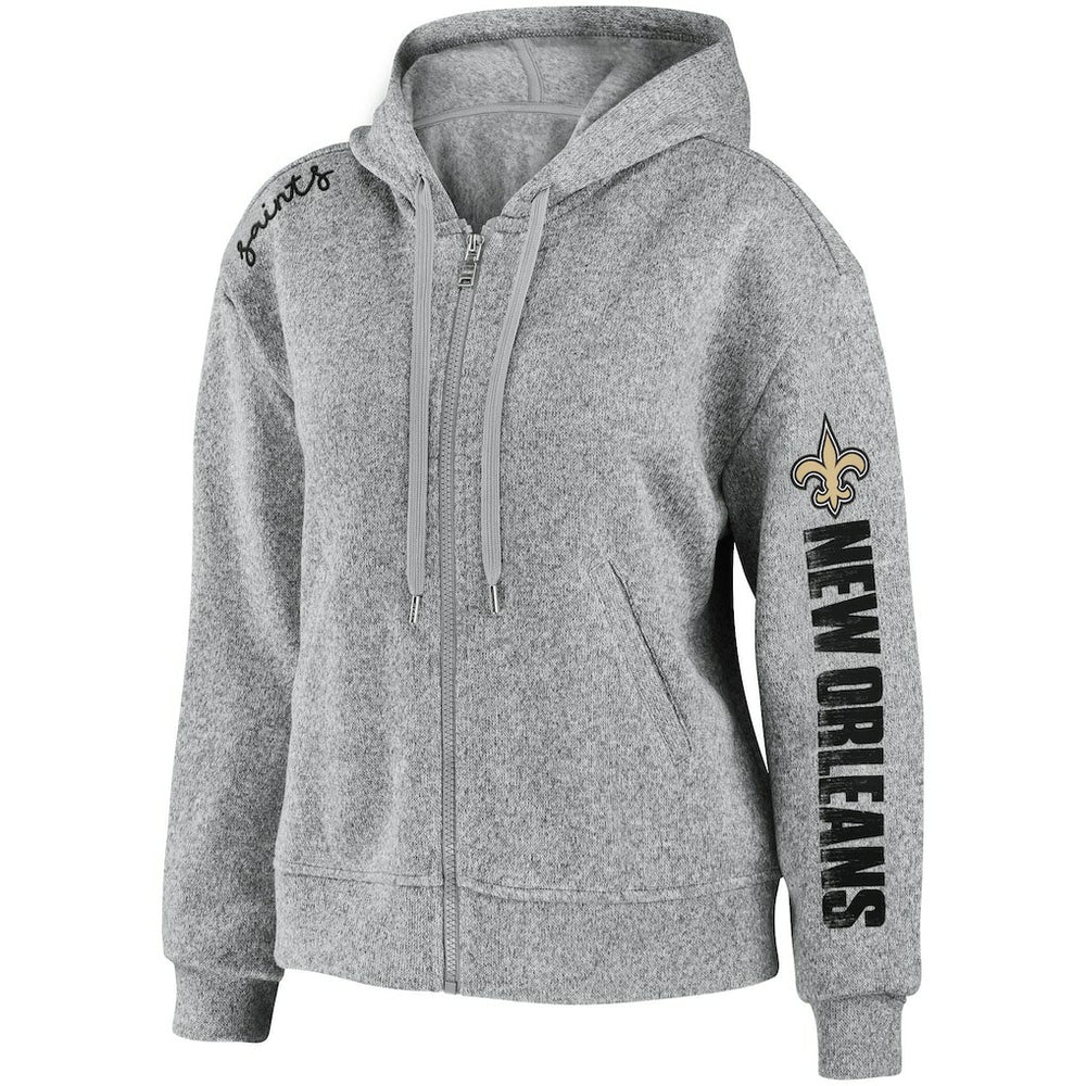 WEAR by Erin Andrews Women's Full-Zip Hoodie - New Orleans Saints