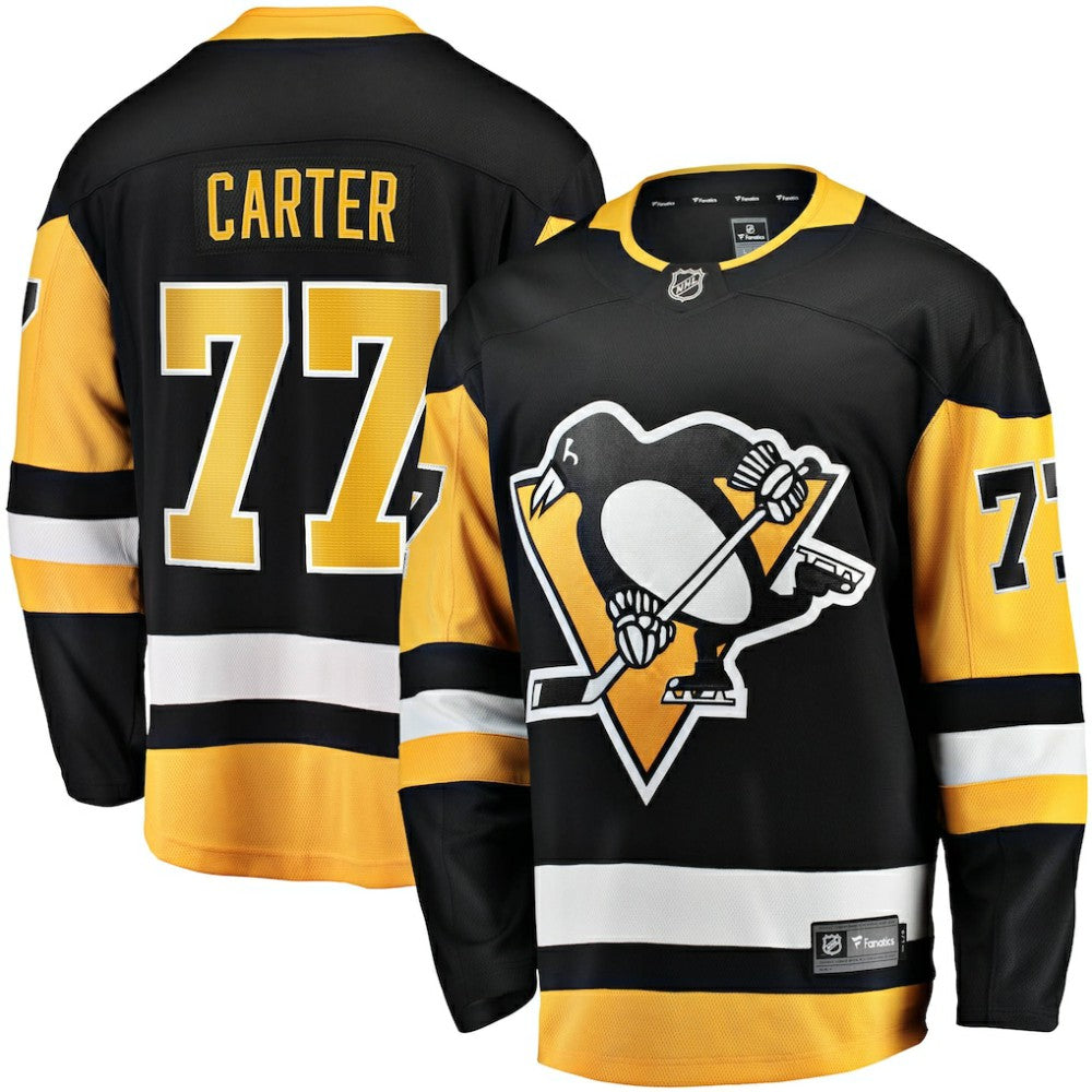 NHL Black Jeff Carter Pittsburgh Penguins Fanatics Home Breakaway Replica Jersey