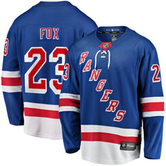 NHL Blue Adam Fox New York Rangers Fanatics Home Breakaway Replica Jersey