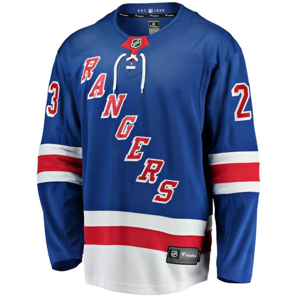 NHL Blue Adam Fox New York Rangers Fanatics Home Breakaway Replica Jersey