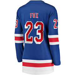 NHL Blue Adam Fox New York Rangers Fanatics Women's Home Breakaway Jersey