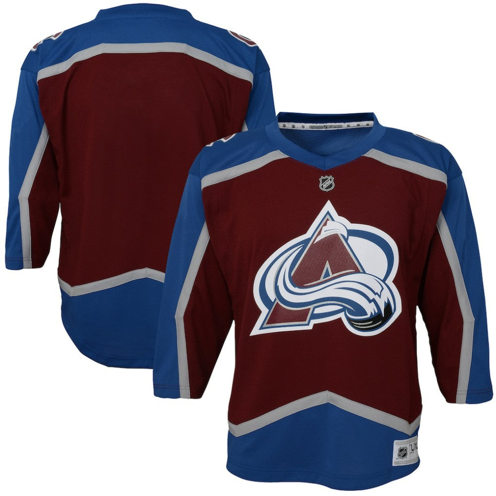 NHL Burgundy Colorado Avalanche Youth Home Blank Replica Jersey